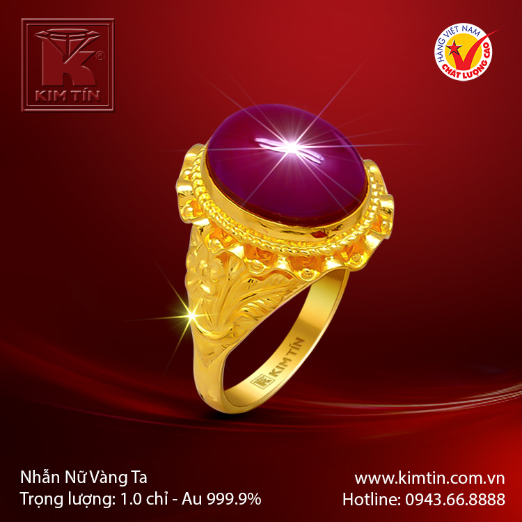 Nhẫn nữ vàng 24K