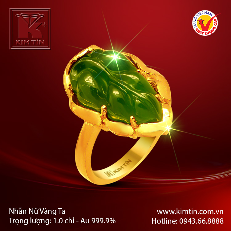 Nhẫn nữ vàng 24K